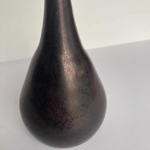 ROMAIN GEVAERT (Val-Saint-Lambert) 'Oignon de Jemeppe' vase Art Nouveau, verre cuivré début 20ème siècle