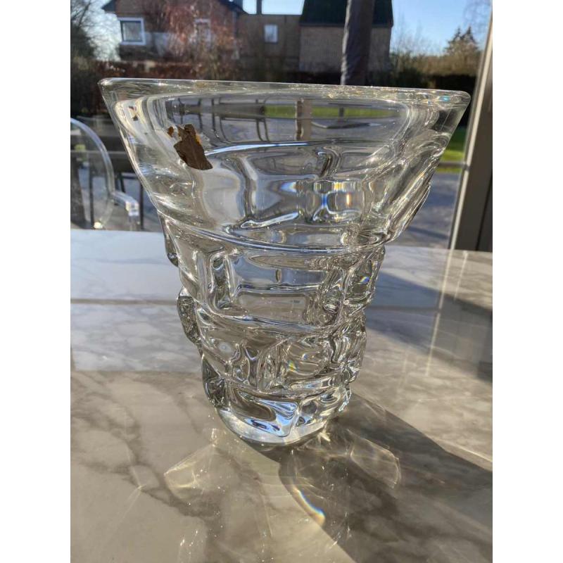 Antonio & Guido Bon pour Val Saint Lambert, vase en cristal, ca 1950/60