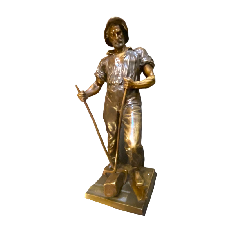 Reinhard Schnauder "Le Forgeron" sculpture en bronze
