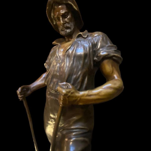 Reinhard Schnauder "Le Forgeron" sculpture en bronze