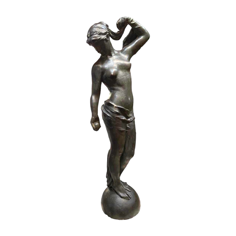 Jef Lambeaux "La Jeune femme" sculpture plâtre d'atelier