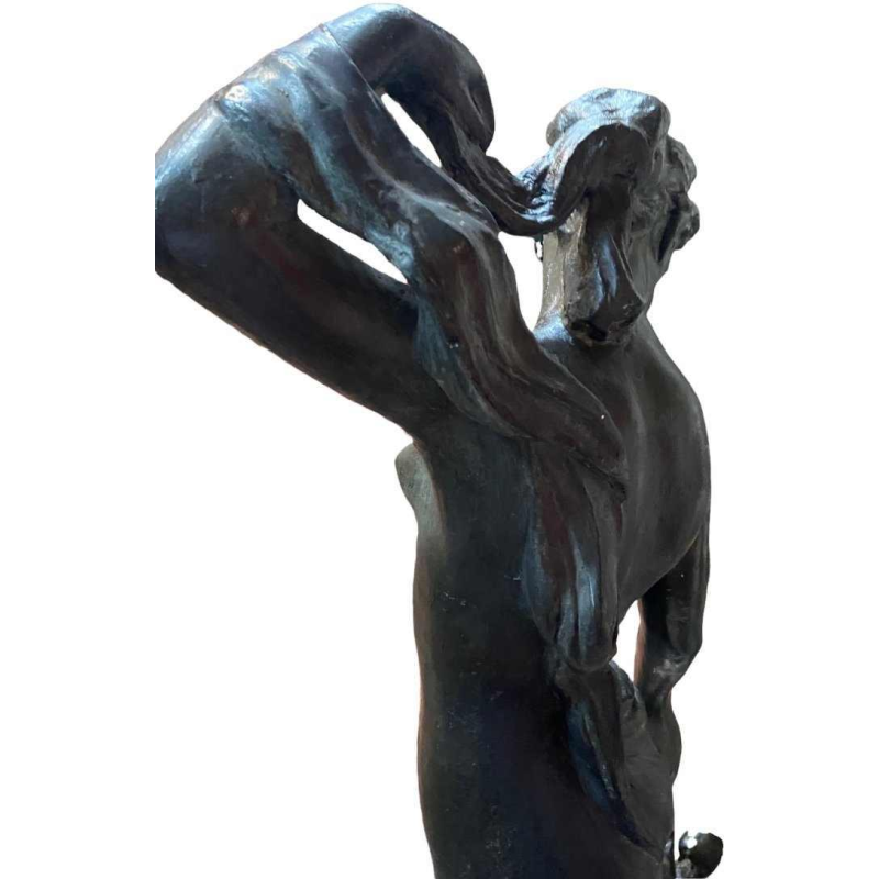 Jef Lambeaux "La Jeune femme" sculpture plâtre d'atelier