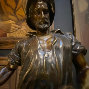 Reinhard Schnauder De smid" bronzen sculptuur