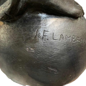 Jef Lambeaux "La Jeune femme" sculpture plâtre d'atelier