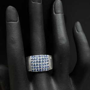 Roberto Coin, white gold & sapphire ring