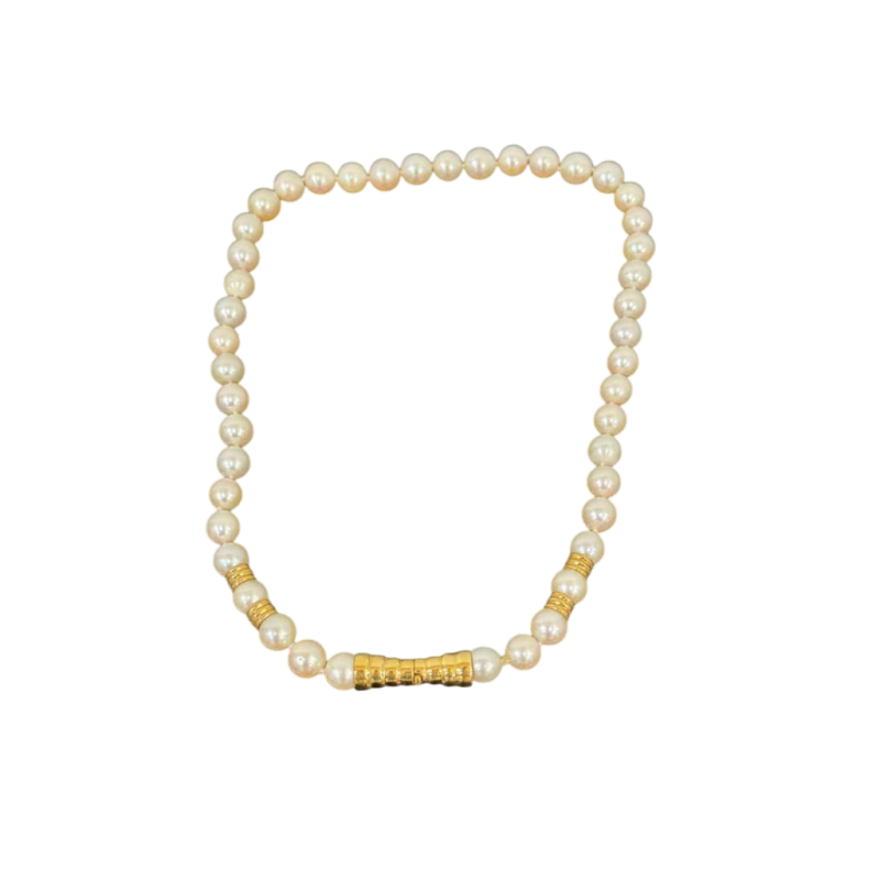 Collier Perle & Or Jaune : Élégance intemporelle.