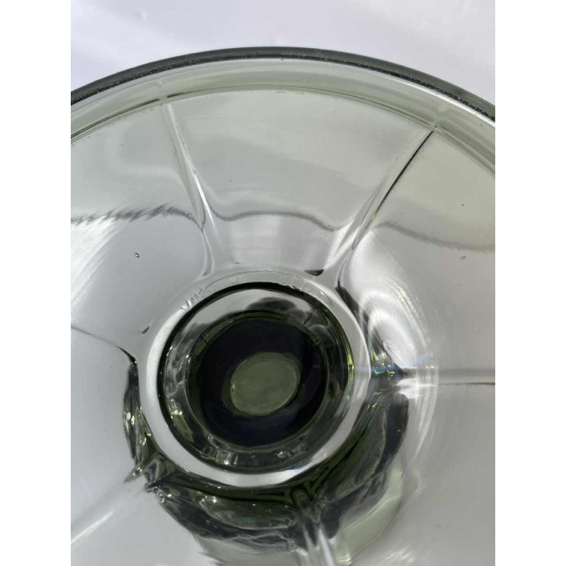 Luxval for Val-Saint-Lambert, Art Deco green vase, half-crystal, pressed cast, ca 1930