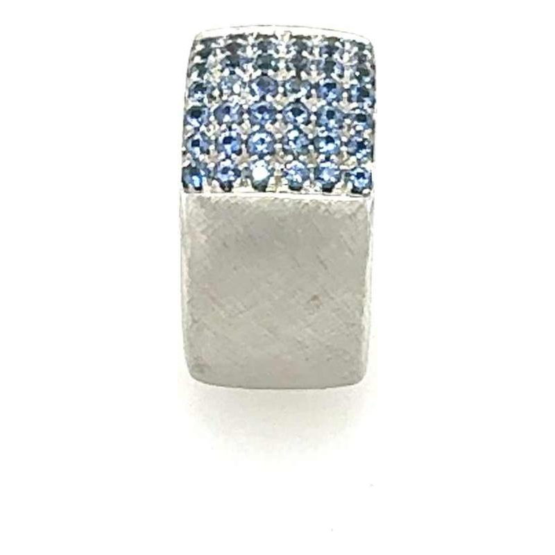 Roberto Coin, bague en or blanc & saphirs