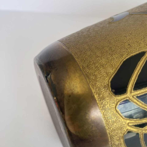 Val-Saint-Lambert, vase Art Nouveau en galvanoplastie, cristal bleu cobalt, ca 1923