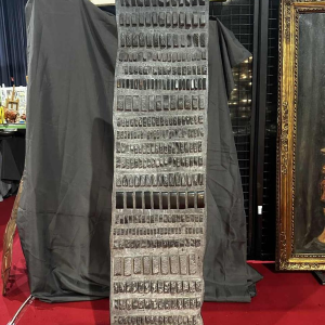 Richard Flament, sculpture abstraite 142cm en marbre de Mazy, 1974