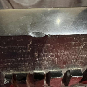 Richard Flament, abstract beeld 142cm in Mazy marmer, 1974