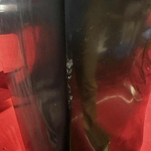 Richard Flament, sculpture abstraite 142cm en marbre de Mazy, 1974