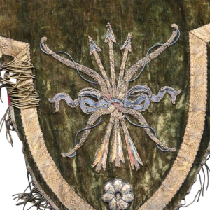 Grand drapeau historique “Confrérie Royale de l’Arbalète Saint Sébastien“ Tongres 1881