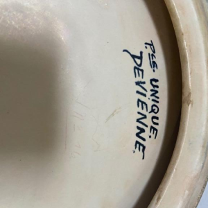 DEVIENNE voor COCERAM  3 Autruches keramische enkele schaal