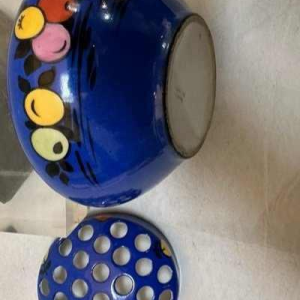 Schitterende Art Deco bloemenhouder van Limoges porselein