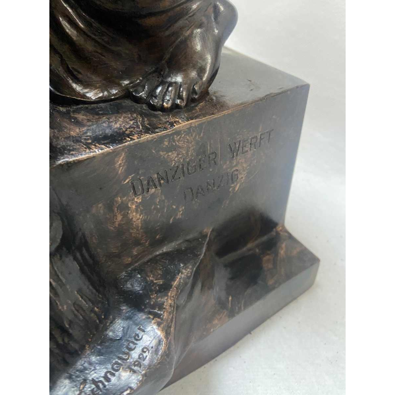 Bronzen sculptuur Reinhard Schnauder "Hommage aan de industrie", 1929