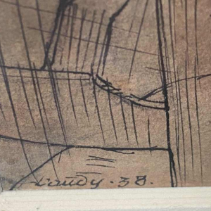 The English Pub door Jacques Laudy, vriend van Hergé 1938