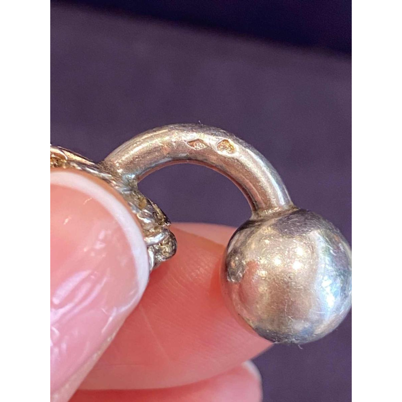 Gaetan de Percin, paire de boutons de manchette en argent, ca 1960