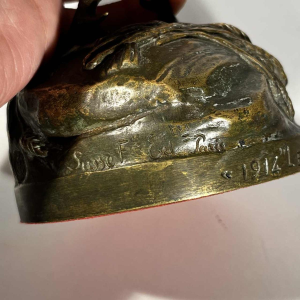 AUGUSTE NICOLAS CAIN pour SUSSE FRERES “Le réveil“ sculpture bronze coq français, XIXe s