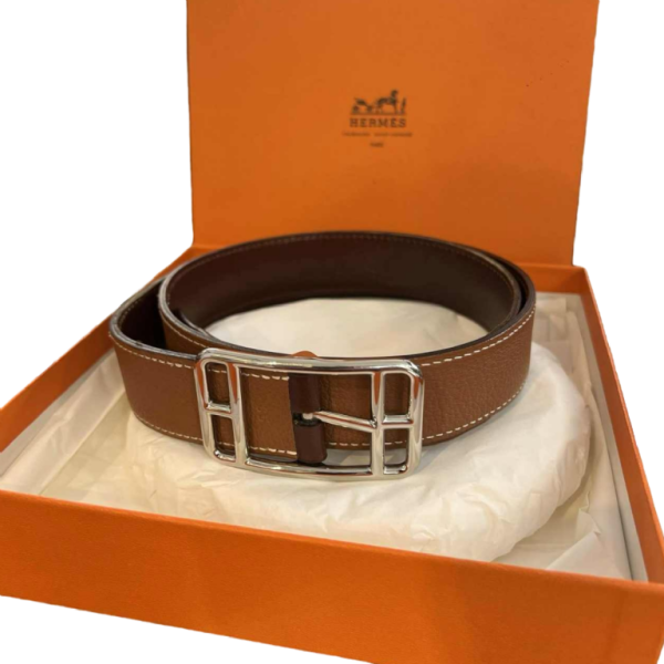 Hermès ceinture "Cape Cod réversible en cuir