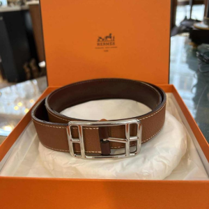 Hermès Cape Cod reversible leather belt
