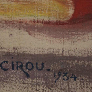 Paul Cirou , oil on canvas " Auto Portrait "