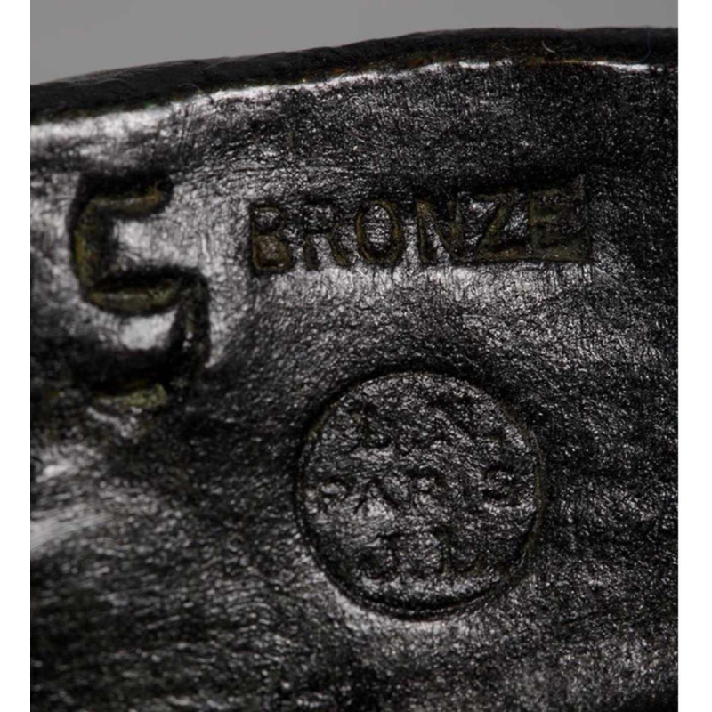 Pierre le Faguays "Le Barreur", bronzen sculptuur