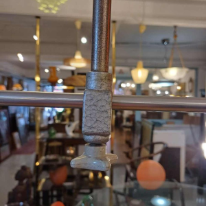 Paire de lampes suspensions industrielles, XXe s