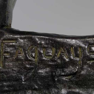 Pierre le Faguays "Le Barreur", sculpture en bronze