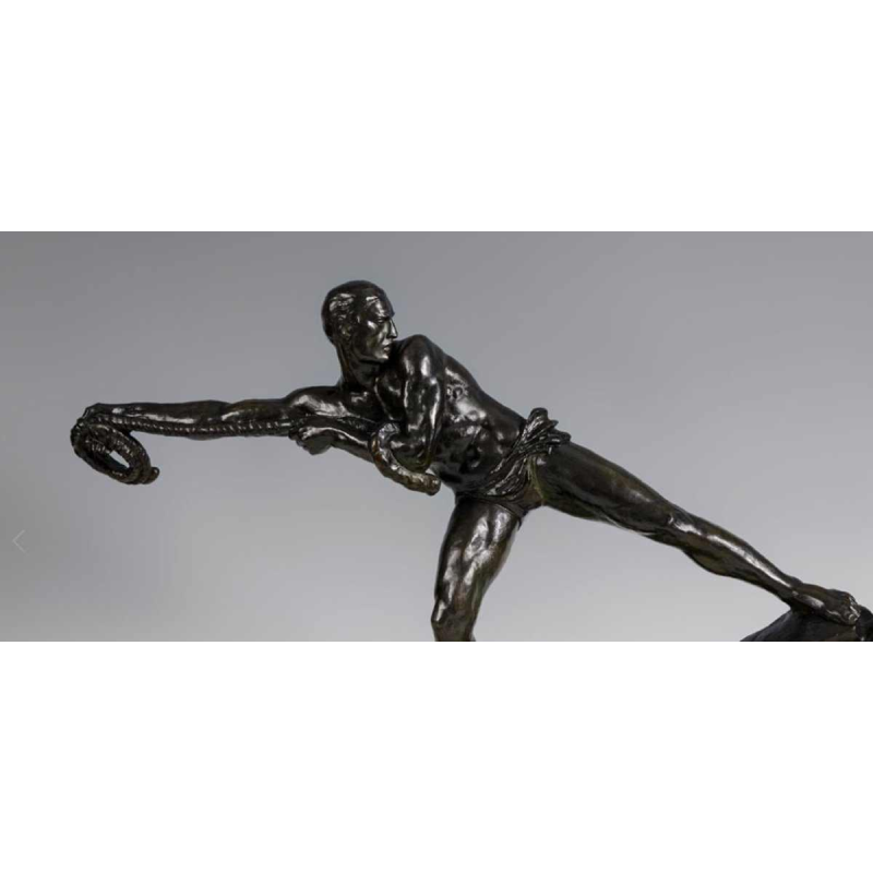 Pierre le Faguays "Le Barreur", sculpture en bronze