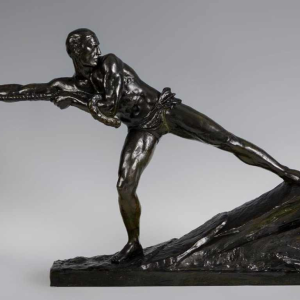 Pierre le Faguays "Le Barreur", sculpture en bronze