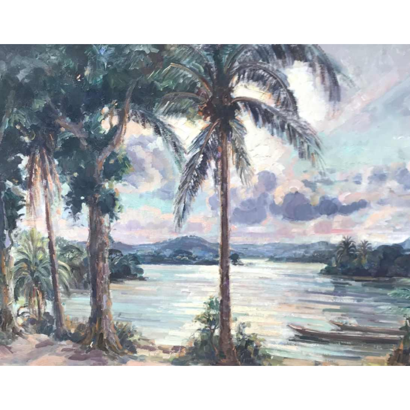 View of Lake Kivu by André Hallet