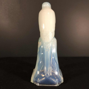 Charles Graffart voor Val Saint Lambert LUXVAL, Art Deco parkiet opalescent glas