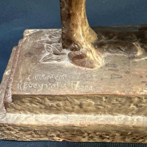 Demeter Chiparus "Bison" terracotta diersculptuur