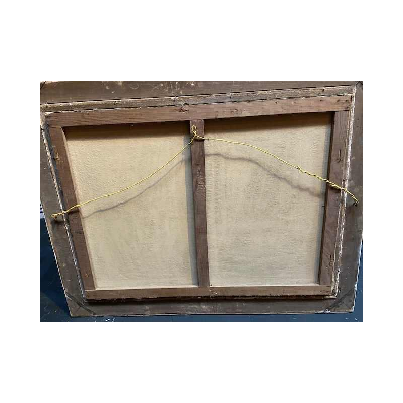 Raymond Thibesart ' Vue de port ', huile sur toile, circa 1930/40