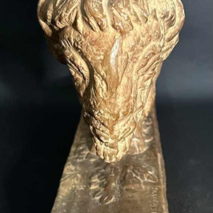 Demeter Chiparus "Bison" terracotta diersculptuur