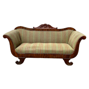 Antieke Charles X stijl 'Gondole' sofa die gerestaureerd moet worden, 19e eeuw