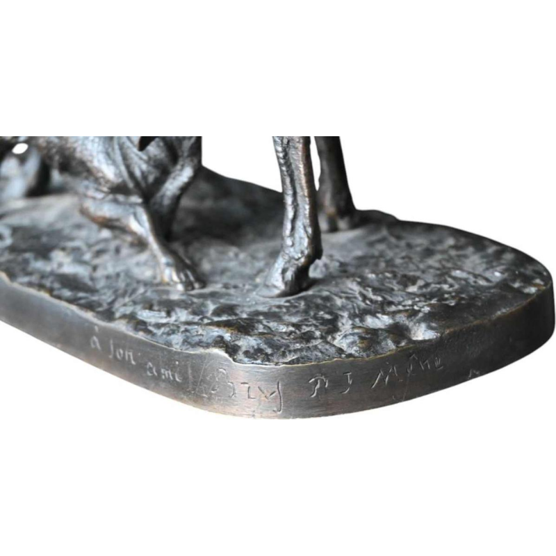 Pierre-Jules Mêne - La brebis et son agneau - sculpture animalière en bronze avec provenance, XIXe s