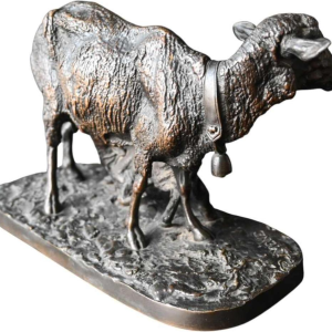 Pierre-Jules Mêne - La brebis et son agneau - sculpture animalière en bronze avec provenance, XIXe s