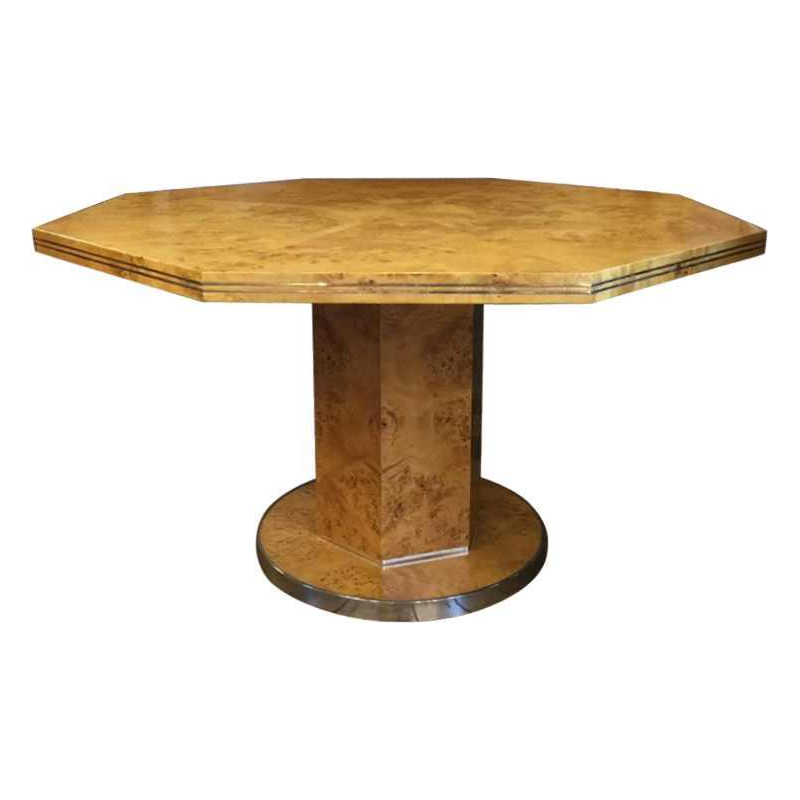 WILLY RIZZO for MARIO SABOT, Dresser / Sideboard / Credenza, Walnut Burl, ca. 1970