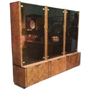 WILLY RIZZO for MARIO SABOT, Dresser / Sideboard / Credenza, Walnut Burl, ca. 1970