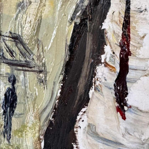 Gabriel DAUCHOT “ Jonge man in Montmartre “ schilderij op doek