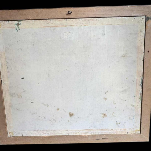 Robert DISTECHE “ Huis te GLEIXHE (Flemalle) “ schilderij op paneel