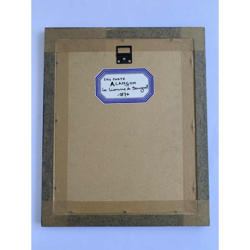 Auguste-André Lançon / Gazette des Beaux-Arts, gravure “Senegalese leeuwin“ 1874