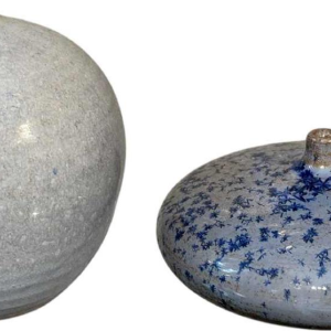 Antonio Lampecco, 2 vases en céramique, ca 1980