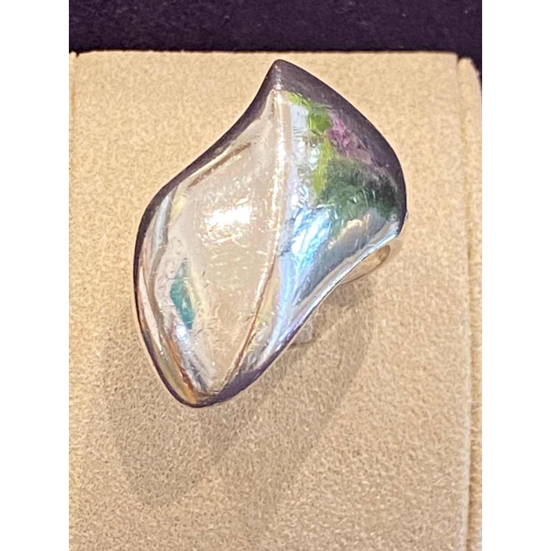 Nanna Ditzel voor Goerg Jensen, N°91 ring in massief zilver, Denmark ca 1960