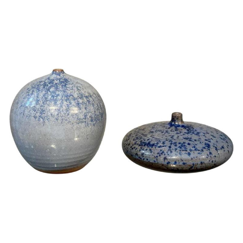 Antonio Lampecco, 2 keramische vazen, ca. 1980