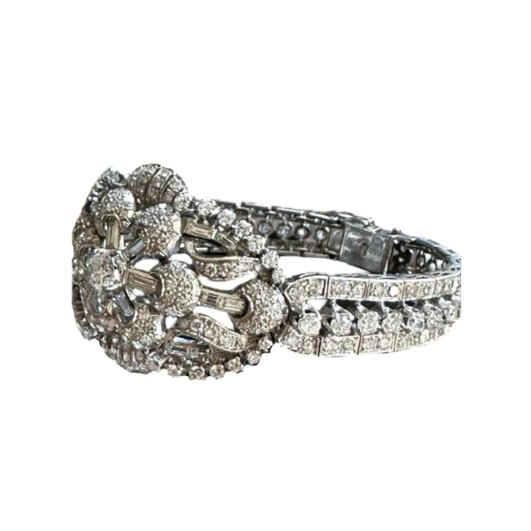 Platina en diamanten armband, ca 1950