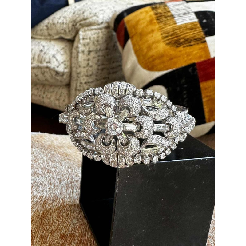 Bracelet en platine et diamants, ca 1950