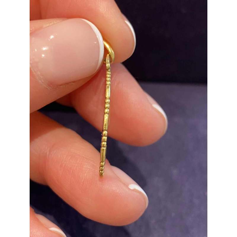 Medaille van de Maagd Maria in goud en blauw 'plique-à-jour' email, 20ste eeuw